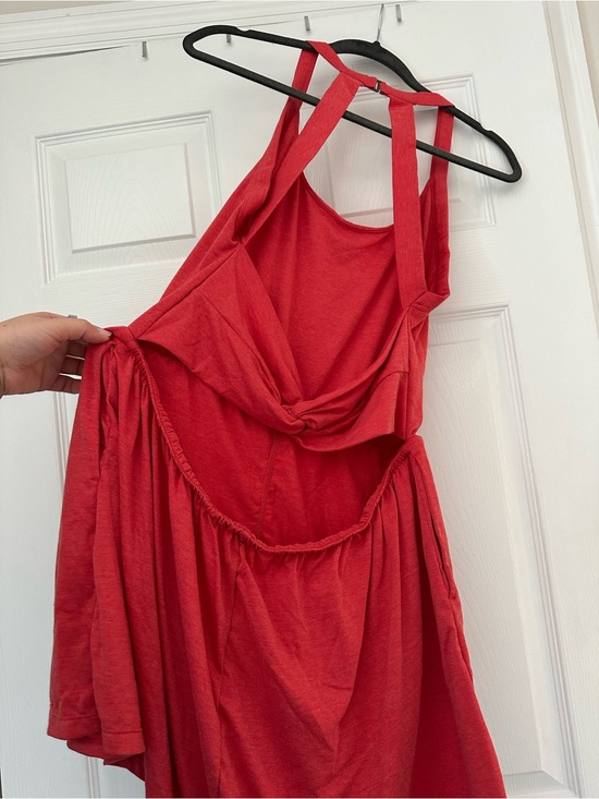 HALARA Dresses & Skirts - HALARA Red Backless Knot-Romper